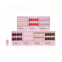 The Medium Almond Edit press-on nails in brown shade