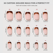The Trendsetter press-on nail design - french tip style detail