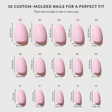 Think Pink press-on nail bundle - full set view