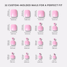 Think Pink Toenail press-on nail bundle - full set view
