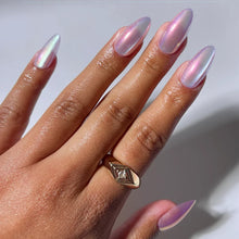 Timeless Oyster press-on nails in blue shade