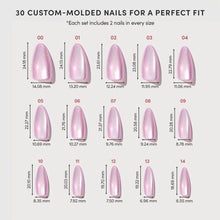 Timeless Oyster press-on nails - almond shape, medium length