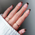 Top Tier press-on nails in black shade
