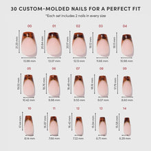 Top Tier press-on nail design - french tip style detail