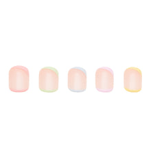 Tutti Frutti press-on nail design - french tip style detail