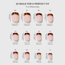 Unbothered press-on nails - super short shape, super short length