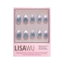 Unicorn Tears press-on nails in blue shade