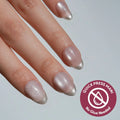 Velvet Chrome press-on nails in nude shade