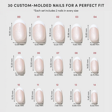 Velvet French press-on nails product detail